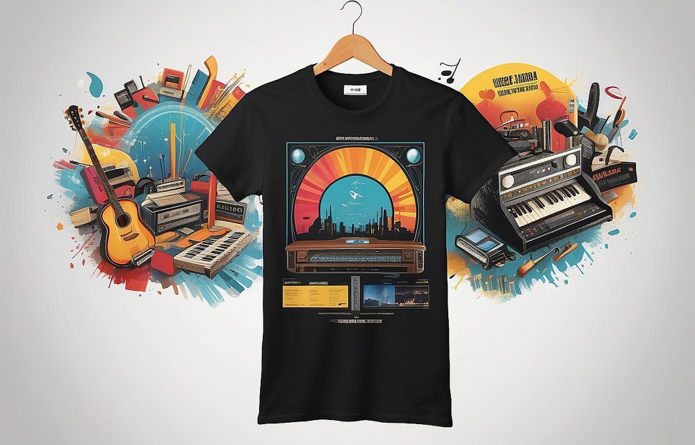 Pot personaliza tricouri pentru o trupă muzicală?