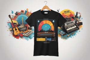 Pot personaliza tricouri pentru o trupă muzicală?