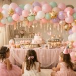 Cum se decorează cu baloane pentru o petrecere de fetițe?