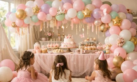 Cum se decorează cu baloane pentru o petrecere de fetițe?