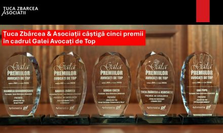 Țuca Zbârcea & Asociații câștigă cinci premii la Gala Avocați de Top