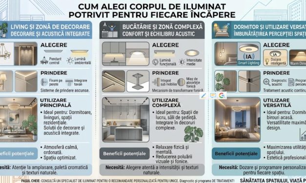 Cum alegi corpul de iluminat potrivit pentru fiecare incapere