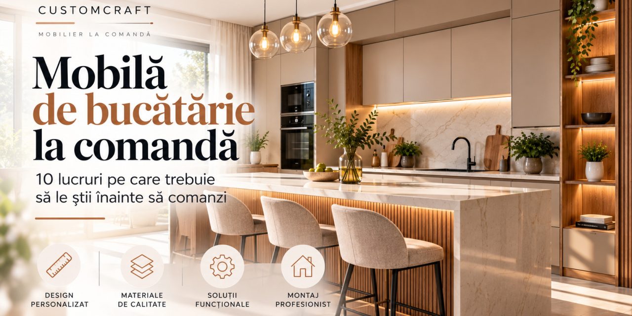 Mobilă de bucătărie la comandă: 10 lucruri pe care trebuie să le știi înainte să comanzi
